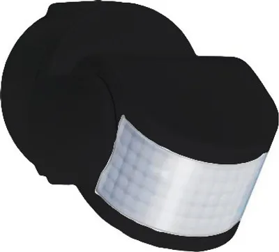 Produktbild von Niko Swiss Garde 3100, Decke/Wand, Draußen, Schwarz, IP55, 2000 Lux, 10 - 1200 s