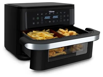 Produktbild von Tristar Dualzone Flex Heißluftfritteuse, 10 L Kapazität, 2800W, 8 Programme, Dig