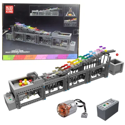 Produktbild von Bauklötze Kugelbahn mit Elektromotor 1038 Stk.