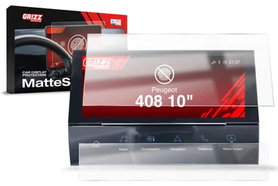 Produktbild von Matte Autodisplayfolie 2in1 für Peugeot 408 (2022-2026), Grizz Protector
