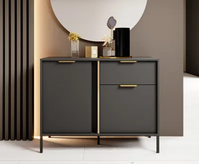 Image de AX LIVING Catanian 103 2P1T - Commode avec tiroir, 103,3 cm de large