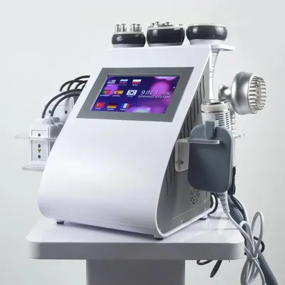 Zdjęcie produktu dla Urządzenie do kawitacji ultradźwiękowej do ciała - 9 w 1: redukcja tkanki tłuszczowej, masaż, lifting i ujędrnianie - zasilanie prądem stałym - wtyczka EU