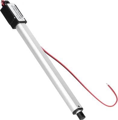 Zdjęcie produktu dla Siłownik liniowy, 12 V, 150 mm, wewnętrzny wyłącznik krańcowy, tłumienie hałasu, zabezpieczenie przeciwzwarciowe, elektryczny mini siłownik liniowy