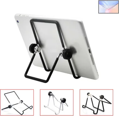 Produktbild von K-S-Trade Tablet-Ständer Tablet-Halterung Tablet-Aufsteller kompatibel mit Blackview Tab 15 faltbarer Tischständer Tablet Halterung