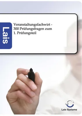 Produktbild von Veranstaltungsfachwirt - 300 Prüfungsfragen zum 1. Prüfungsteil