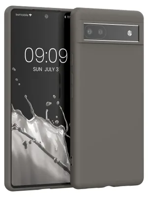 Produktbild von kwmobile Handyhülle für Google Pixel 6a Hülle - TPU Case - Kabelloses Laden - Schutzhülle Cover in Stone Dust