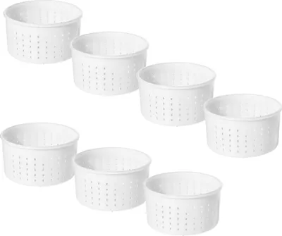 Produktbild von 7 x Kunststoff Käseform 13x7cm - 0.9kg Caciotta, Käse Form, Kaseform, Kase Form, Käse Formen, Käseformen