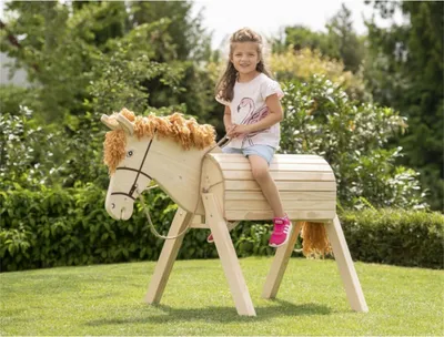 Produktbild von Gartenpferd 22039009 Holz Pferd Großes Pferd -