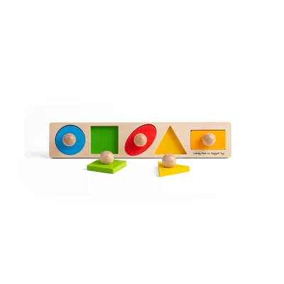 Image de Puzzle de formes en bois Bigjigs - 5 pièces