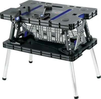 Obrázek produktu pro Skládací pracovní stůl Industrial 850 x 550 x 112 mm modrá, černá