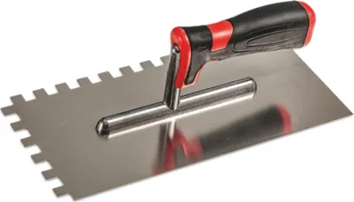 Immagine prodotto di Frattazzo lisciante dentato 8x8 mm manico in plastica - Per pezzo