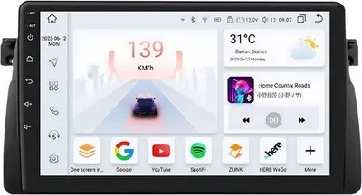 Produktbild von Autoradio mit Bluetooth und CarPlay für BMW E46 M3 318/320/325/330/335 – kompatibel mit Apple und Android – Stereoanlage mit Navigationssystem – 3 GB RAM, 32 GB Speicher
