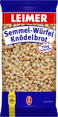 Produktbild von Gebrüder Leimer Semmelwürfel Knödelbrot zum Kochen Beutel 750g