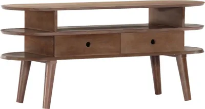Imagen del producto de Mueble para TV de madera maciza de acacia 110x35x50 cm