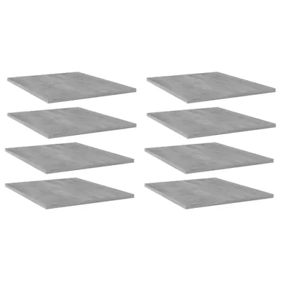 Zdjęcie produktu dla The Living Store Półki na książki 8 szt. Szary beton 40x50x1,5 cm materiał drewnopochodny