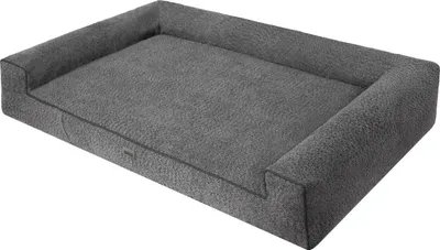 Produktbild von Hundebett, Hundematratze, Hundecouch, für kleine und große Hunde, Hundekissen, Hundekorb, Haustier, Schlafplatz, Hundemöbel, Anthrazite, L: 78x53 cm