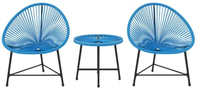 Image de Ensemble de table et chaises - Ensemble de mobilier de jardin - Table avec chaises - Mobilier pour balcon - Mobilier pour terrasse