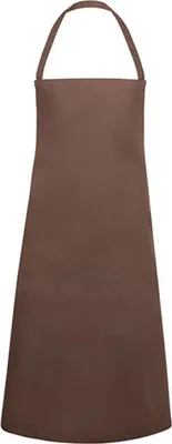 Produktbild von Karlowsky Latzschürze BASIC 75 x 100 cm unisex Polyester/Baumwollmix Hellbraun