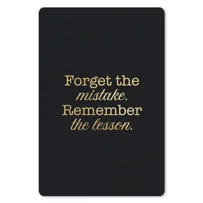 Produktbild von MuchoWow® Mauspad Mousepad Zitate - Leben - Schwarz - Gold 40x60 cm - Mousepads - Maus Mat - Pad - Mausunterlage - Schreibtisch Accesoire