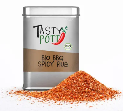 Produktbild von Tasty Pott  BBQ Rub Spicy - Gewürzmischung - 100g