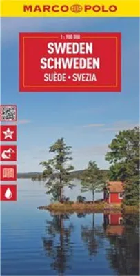 Image de Carte de voyage MARCO POLO de la Suède au 1/900 000