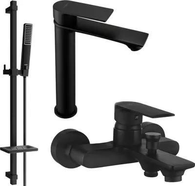 Immagine prodotto di Mexen Royo DQ72 set da bagno, nero - 72213DQ72-70