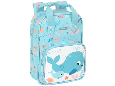 Produktbild von Safta Kleinkindrucksack, Wal - 28 x 20 x 8 cm - Polyester