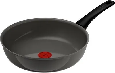 Produktbild von Tefal G0177702, Rund, Wok-/Bratpfanne, Grau, Keramik, Aluminium, Thermo-Punkt