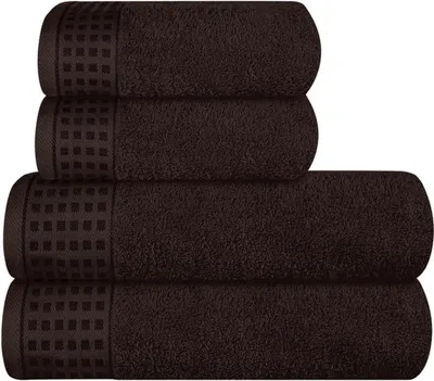 Obrázek produktu pro Sada ručníků Unyqoos ® Ultra Soft, 4dílná, s velkými osuškami a ručníky pro každodenní použití