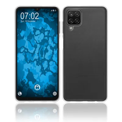 Produktbild von PhoneNatic Case kompatibel mit Samsung Galaxy A12 - Crystal Clear Silikon Hülle crystal-case Cover