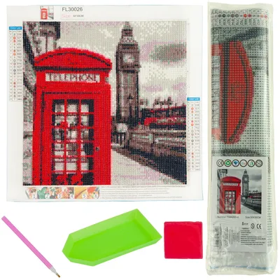 Produktbild von Diamantstickerei 3D Londoner Diamantenmalerei