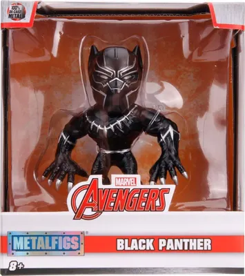 Produktbild von Jada – Black Panther Metallfigur 10 cm, offizielle Disney-Lizenz, (253221002)