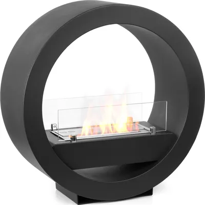 Produktbild von Moritz Ethanol Kamin Standkamin 64 x 63 x 25 cm schwarz I 1,5 Liter Brenner I Bioethanol Kamin I  Ethanol Kaminofen Indoor Outdoor I Innen Außen I Bioethanol Brenner I Brennertopf