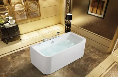 Obrázek produktu pro Vana Spa vany Koupelna 170x80 Vany Bílé akrylové baterie