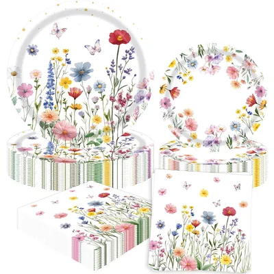 Immagine prodotto di Omgoods - Set di stoviglie per feste - 60 pezzi, ideale per compleanni e feste