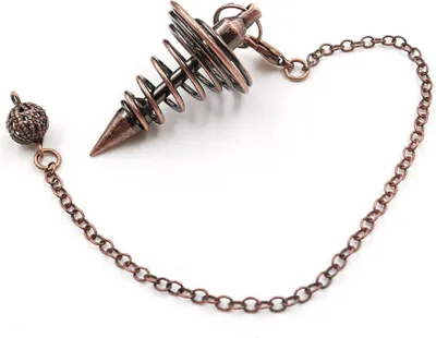 Produktbild von Spirituelles Pendel aus Metall für Wahrsagerei, Pendel mit Gewinde, Heilpendelkette