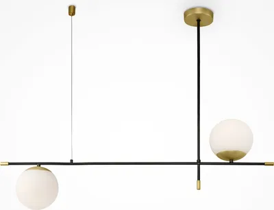 Produktbild von Maytoni Moderne Pendelleuchte Nostalgia 2xE14 excl. in Gold aus Metall Glas 40 W für Küche, Schlafzimmer, Wohnzimmer, Esszimmer, Lobby