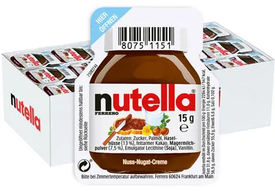 Productafbeelding van Ferrero Nutella, portieverpakking, 15 gram, 120 stuks