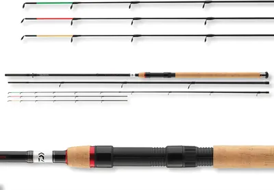 Produktbild von DAIWA Ninja X Method Feeder , 3,3m, 10,82ft, 0-80g, 6 Teile, Feeder Angelrute, 11603-335