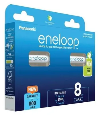 Image de PANASONIC ENELOOP AAA 800 mAh, lot de 8 piles