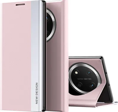 Produktbild von Hülle für Honor X9C, Kunstleder Magnetisch Klapp Stand Schutzhülle Rosa
