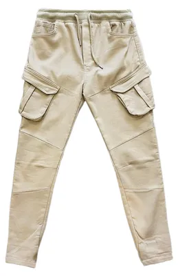 Produktbild von JAMMES Herren Chino Hose Cargo Jogger Pants Schlupfhose Stretch Jogginghose Größe: S