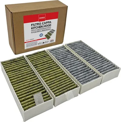 Produktbild von daniplus Aktivekohlefilter-Set Geruchsfilter für Kochfeld mit Dunstabzug 4 Stück kompatibel zu Siemens 17006642