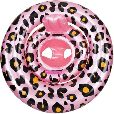 Immagine prodotto di Swim Essentials Baby Float - Seggiolino gonfiabile per bambini in oro rosa leopardato