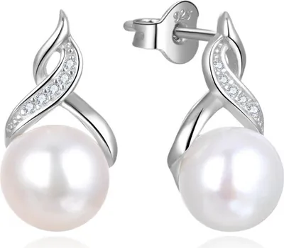 Immagine prodotto di Orecchini con perle e zirconi AGUP2616P-WHITE