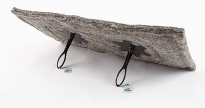 Kaminzug-Stopper aus Stoff, Grau, 36 x 71 cm