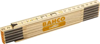 Produktbild von Bahco Gliedermaßstab, Holz, 12 Glieder, metrisch 2 m