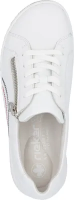 Produktbild von Rieker Damen Sneaker Slipper extra weit geschnitten mit loser Soft Einlage 42424, Größe:38 EU, Farbe:Weiß
