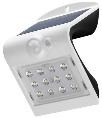 Produktbild von LED-Solar-Wandleuchte mit Bewegungsmelder, 1,5 W, weiß