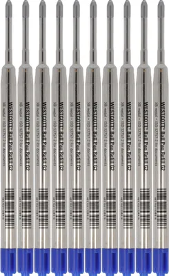 Produktbild von Westcott Kugelschreibermine G2 Metall bl 10St.